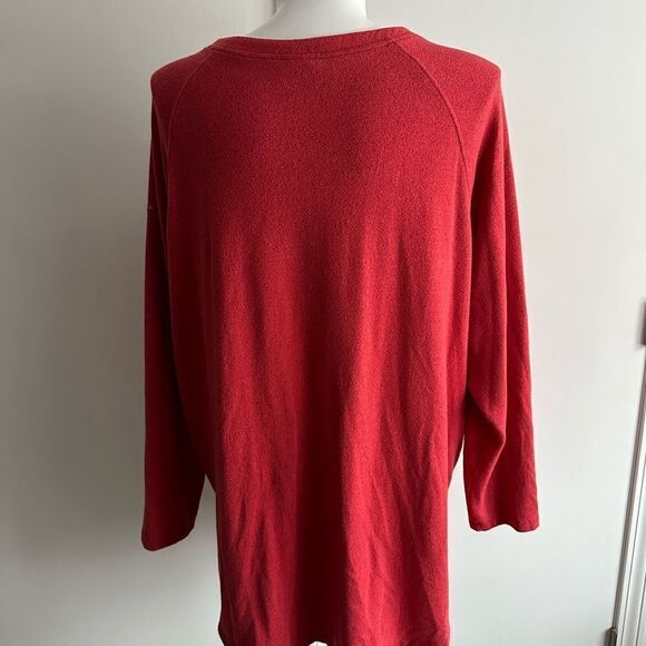 Salmon Buttom-up Cardigan Sweater, Size 3X, Columbia - Picture 7 of 8